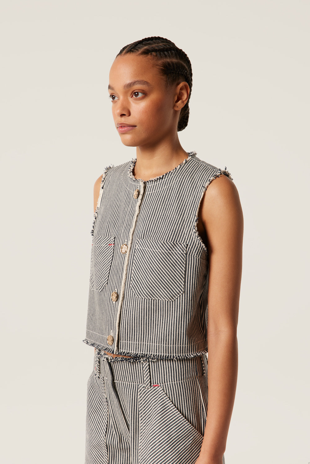 Striped waistcoat