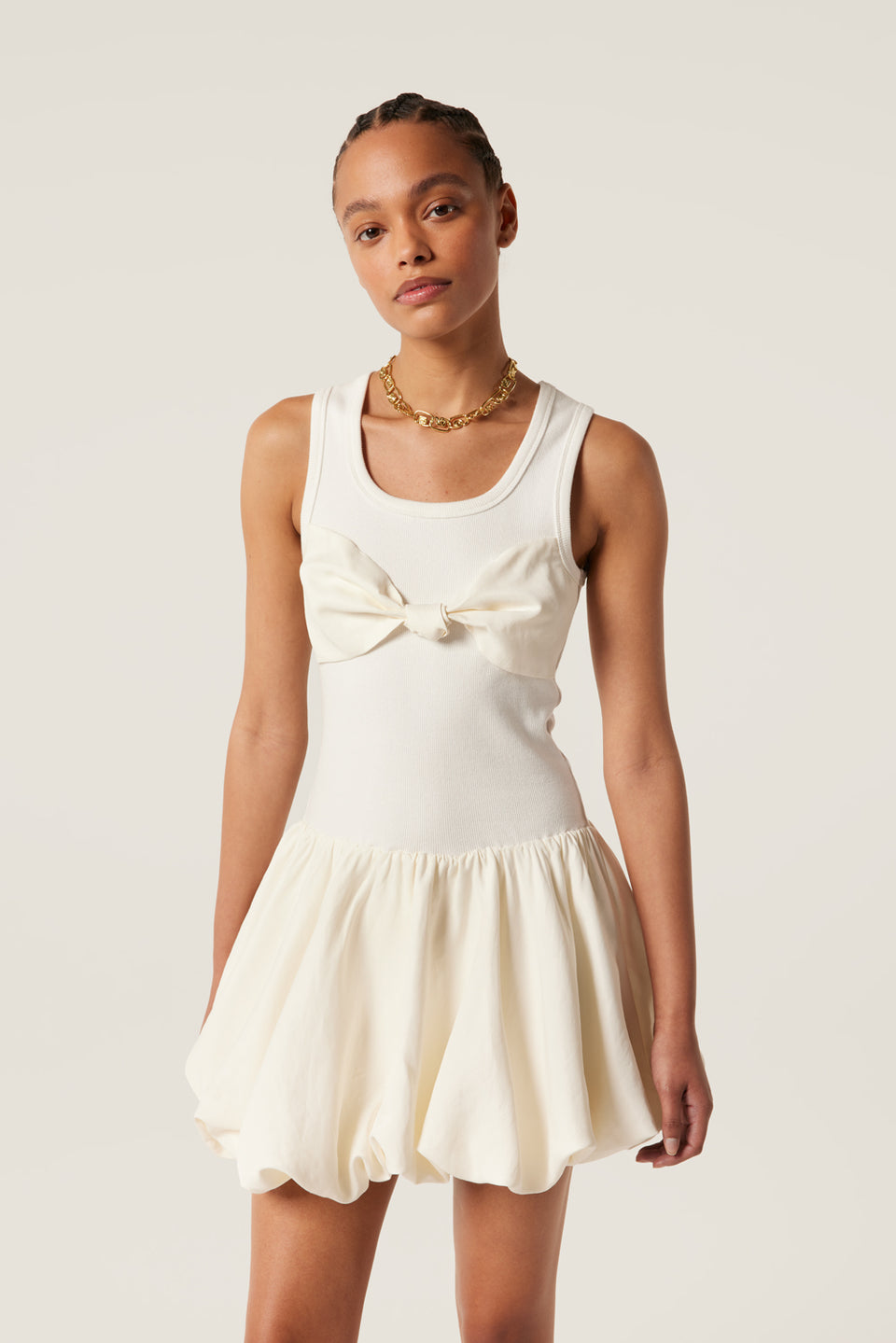 Robe courte effet boule