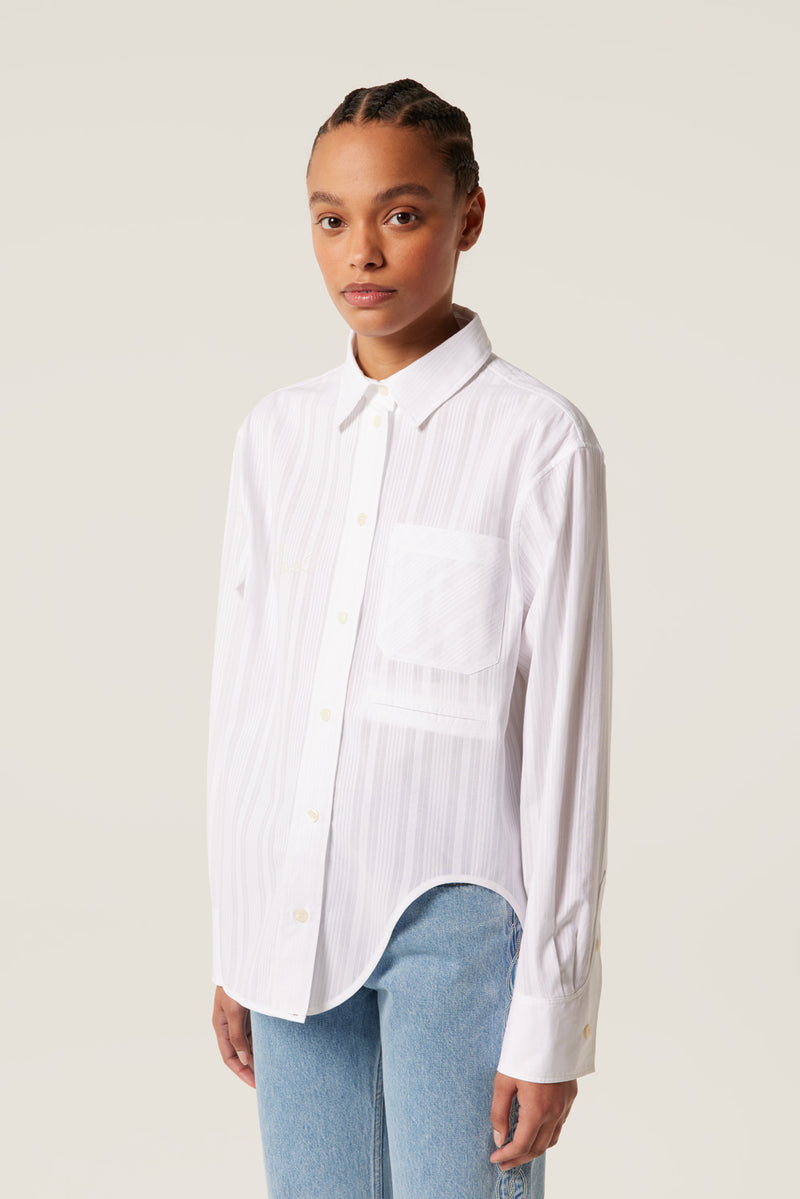 Chemise ample asymétrique