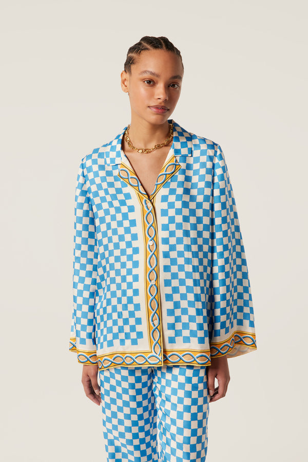 Chemise fluide à motifs