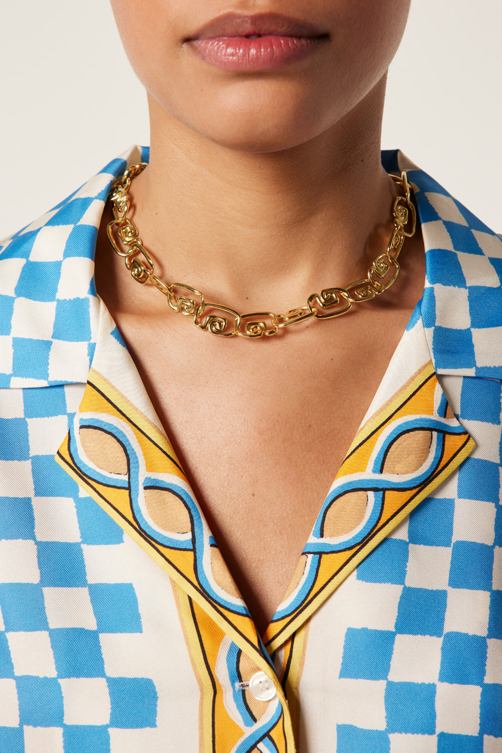 Chemise fluide à motifs