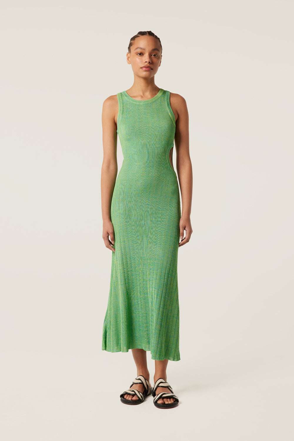 Robe longue en maille