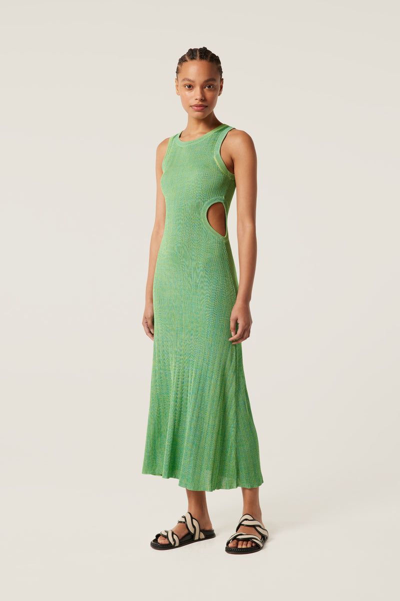 Robe longue en maille
