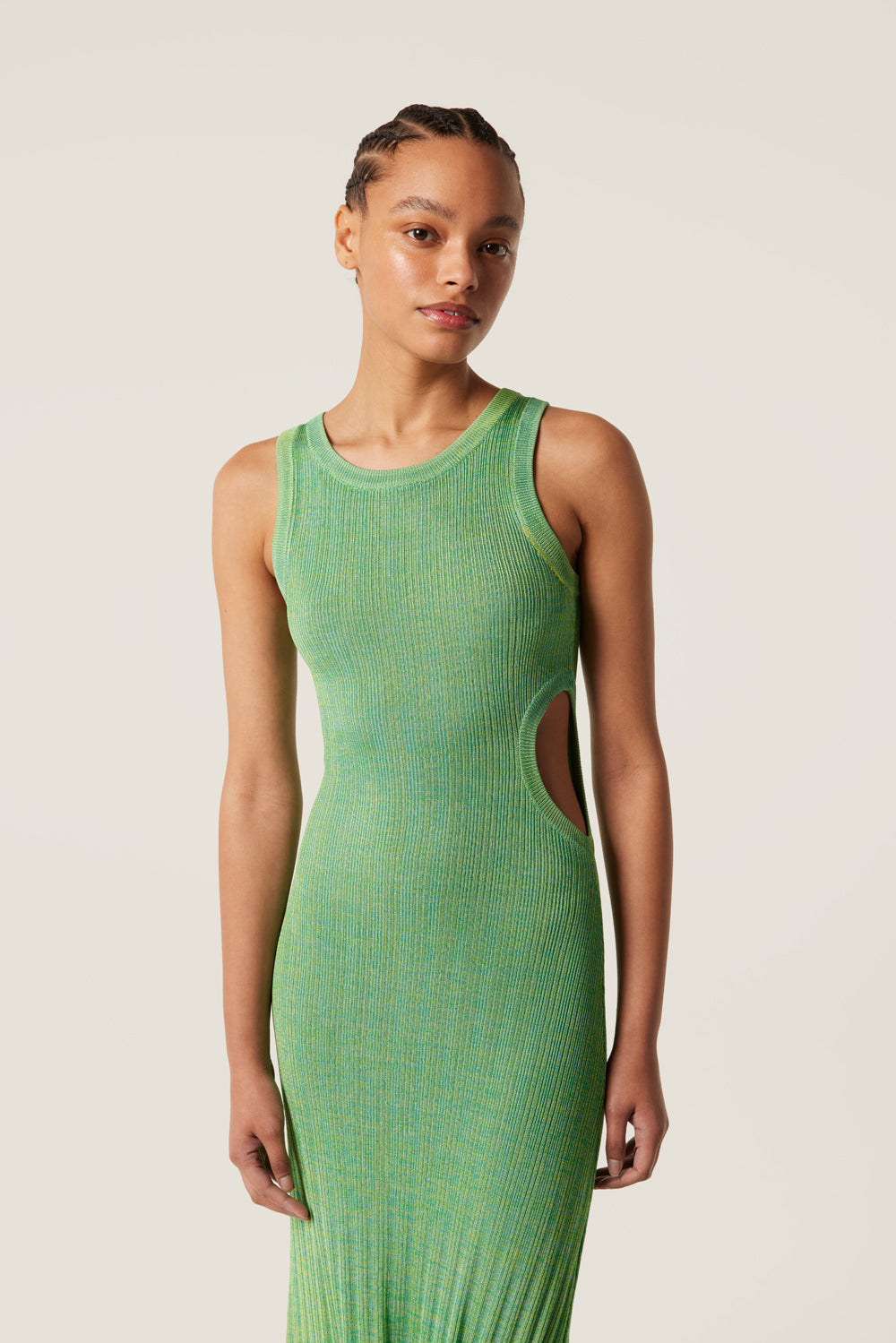 Robe longue en maille