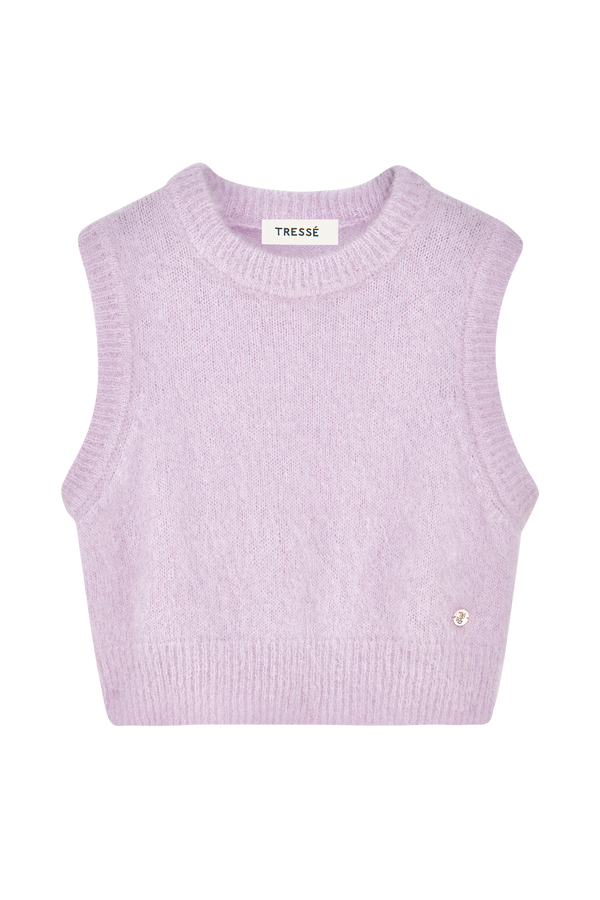 Pull en mohair sans manches