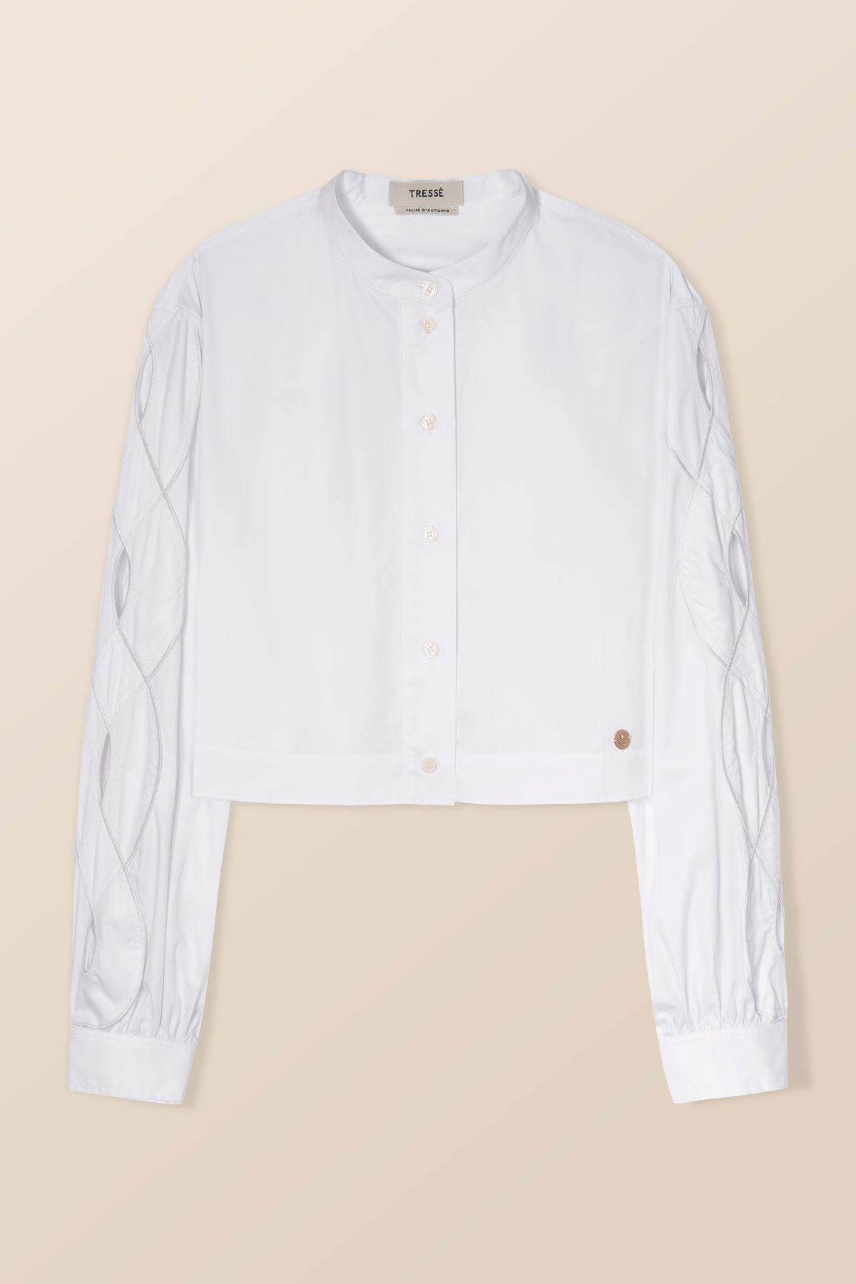 Shirt with braided opening