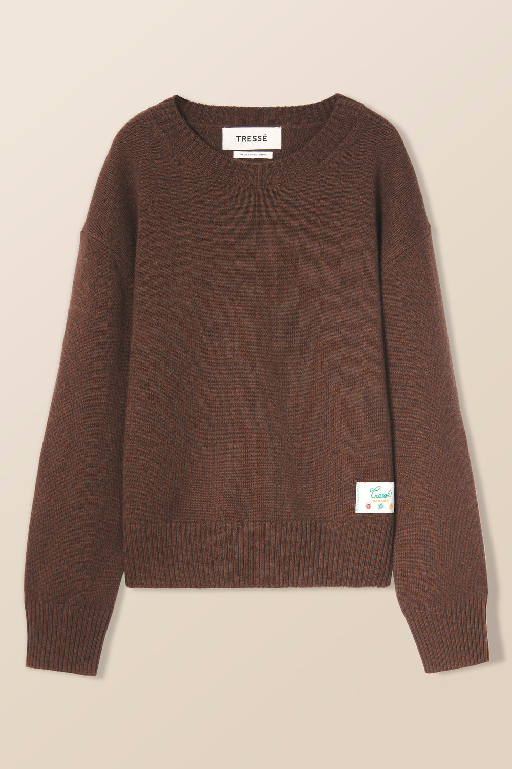 Intarsia jacquard sweater