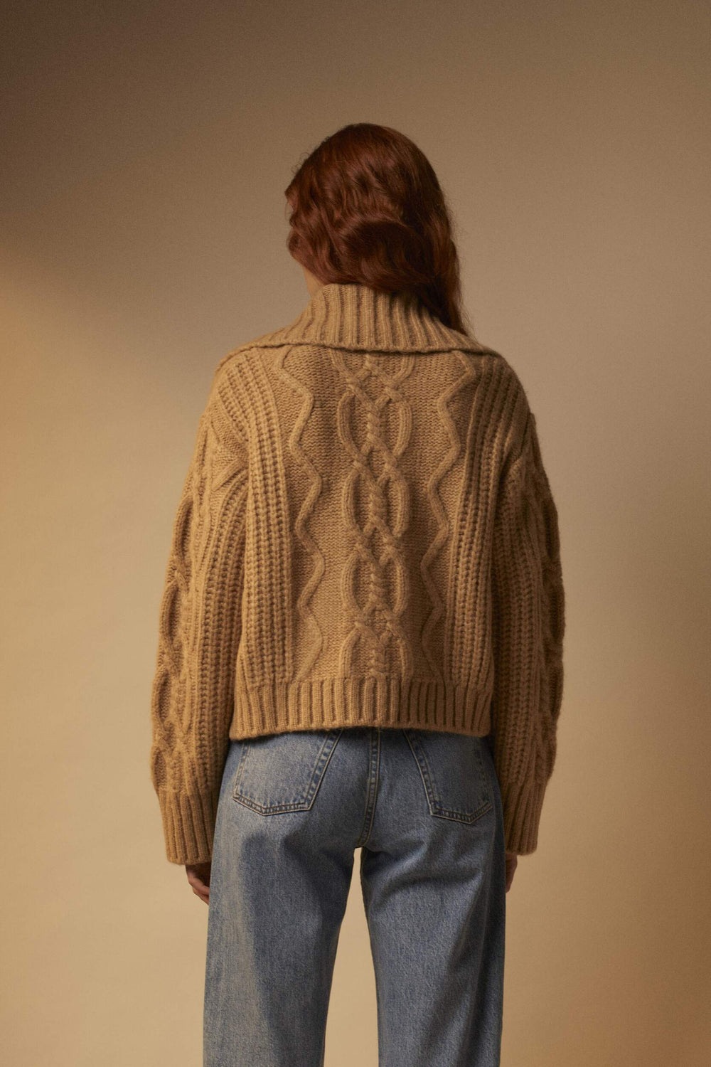 MADIA camel cardigan