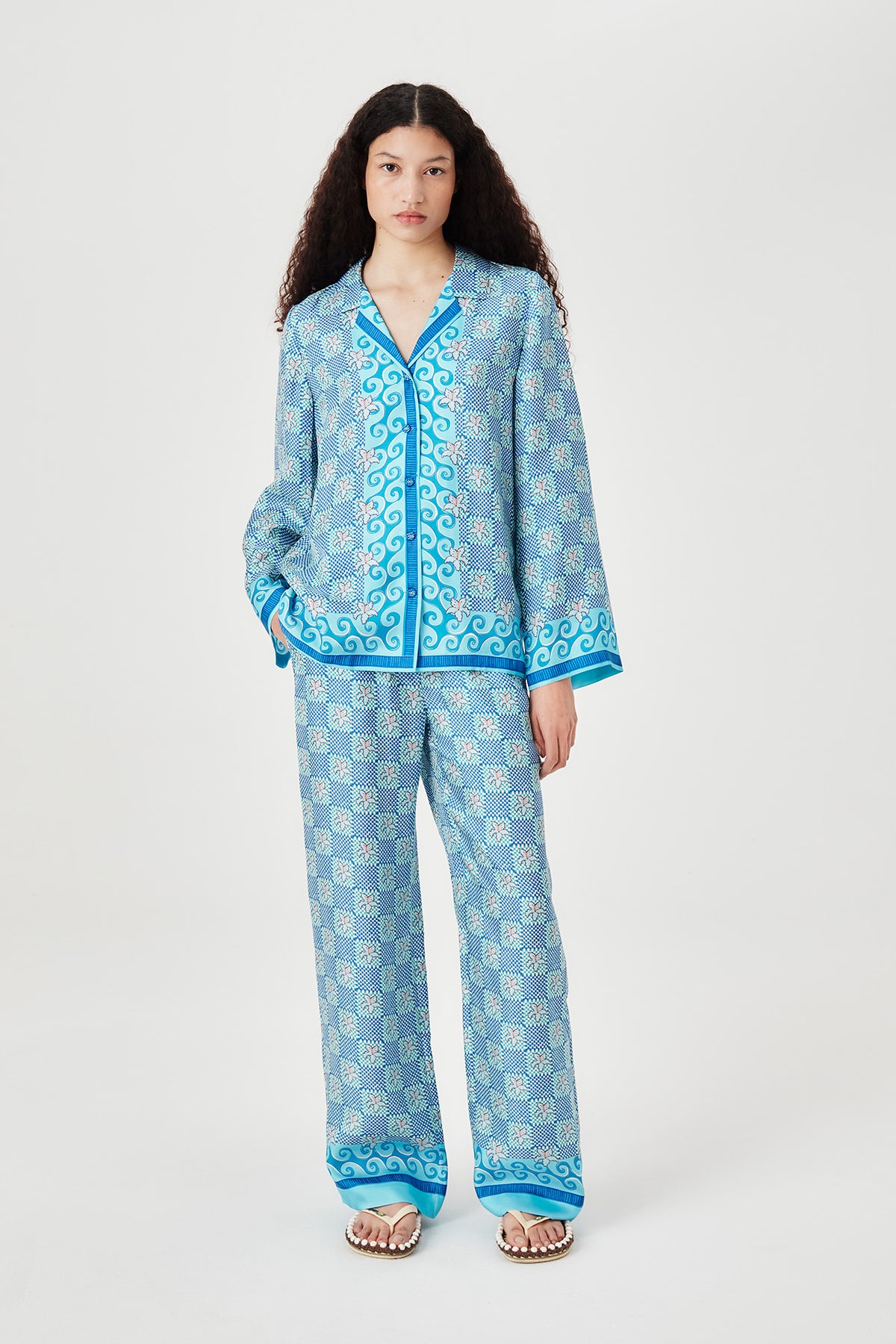Pantalon en soie