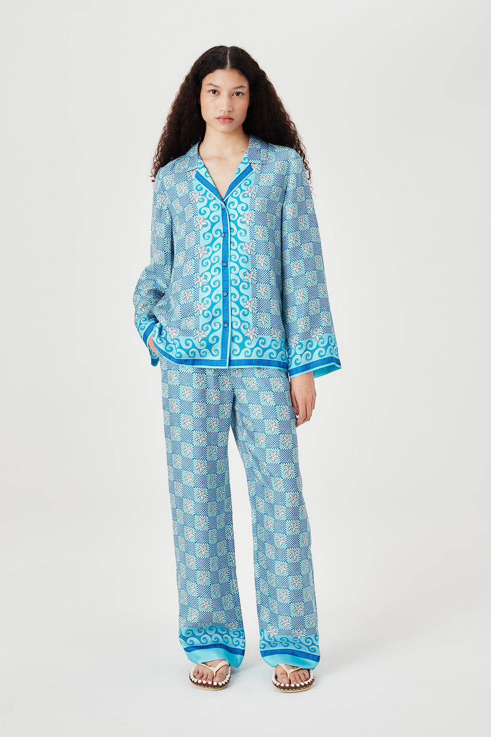 Pantalon en soie
