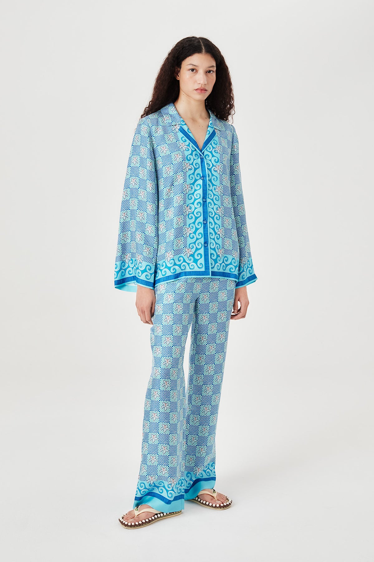 Pantalon en soie