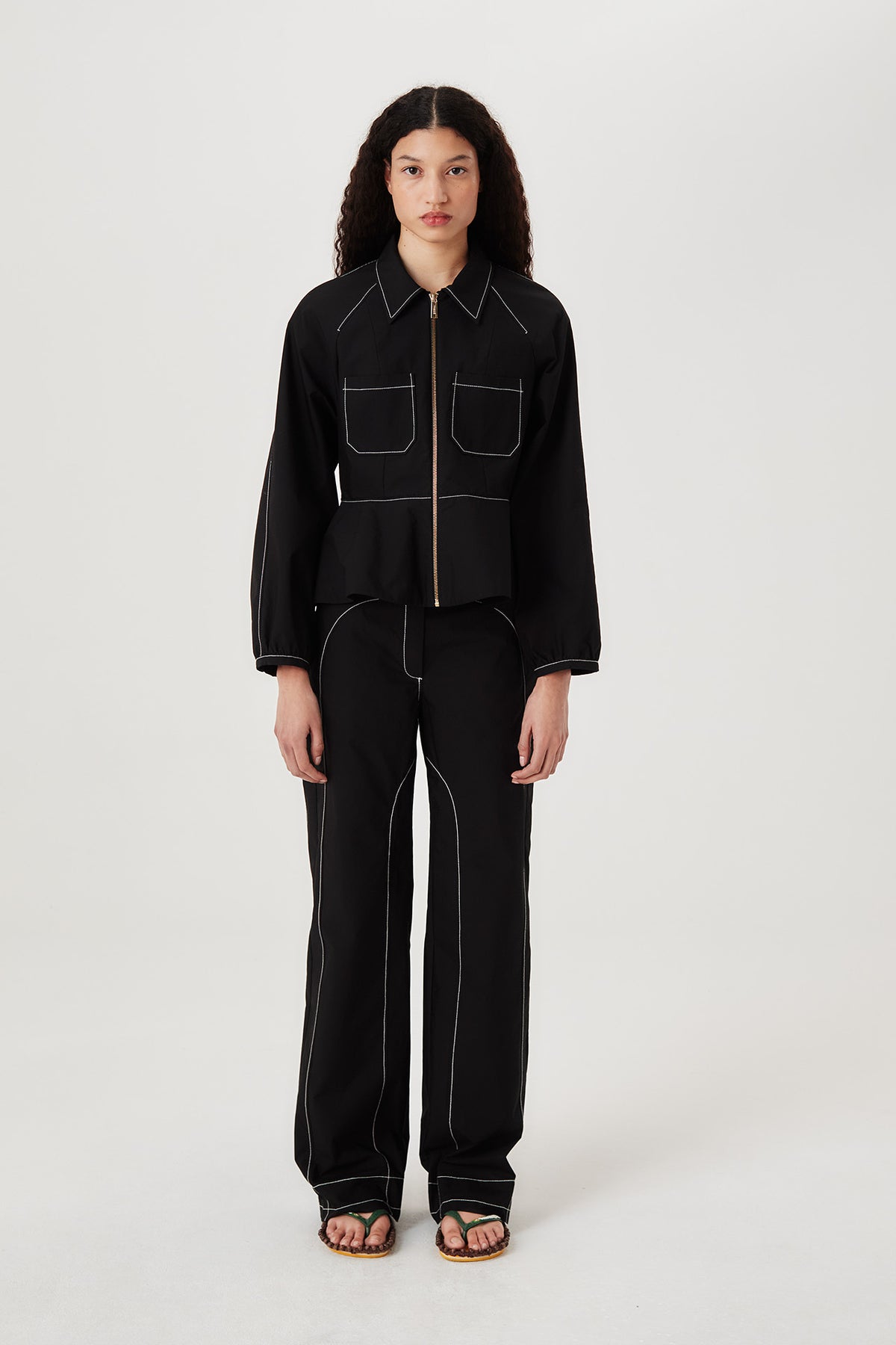 Ruffled jacket