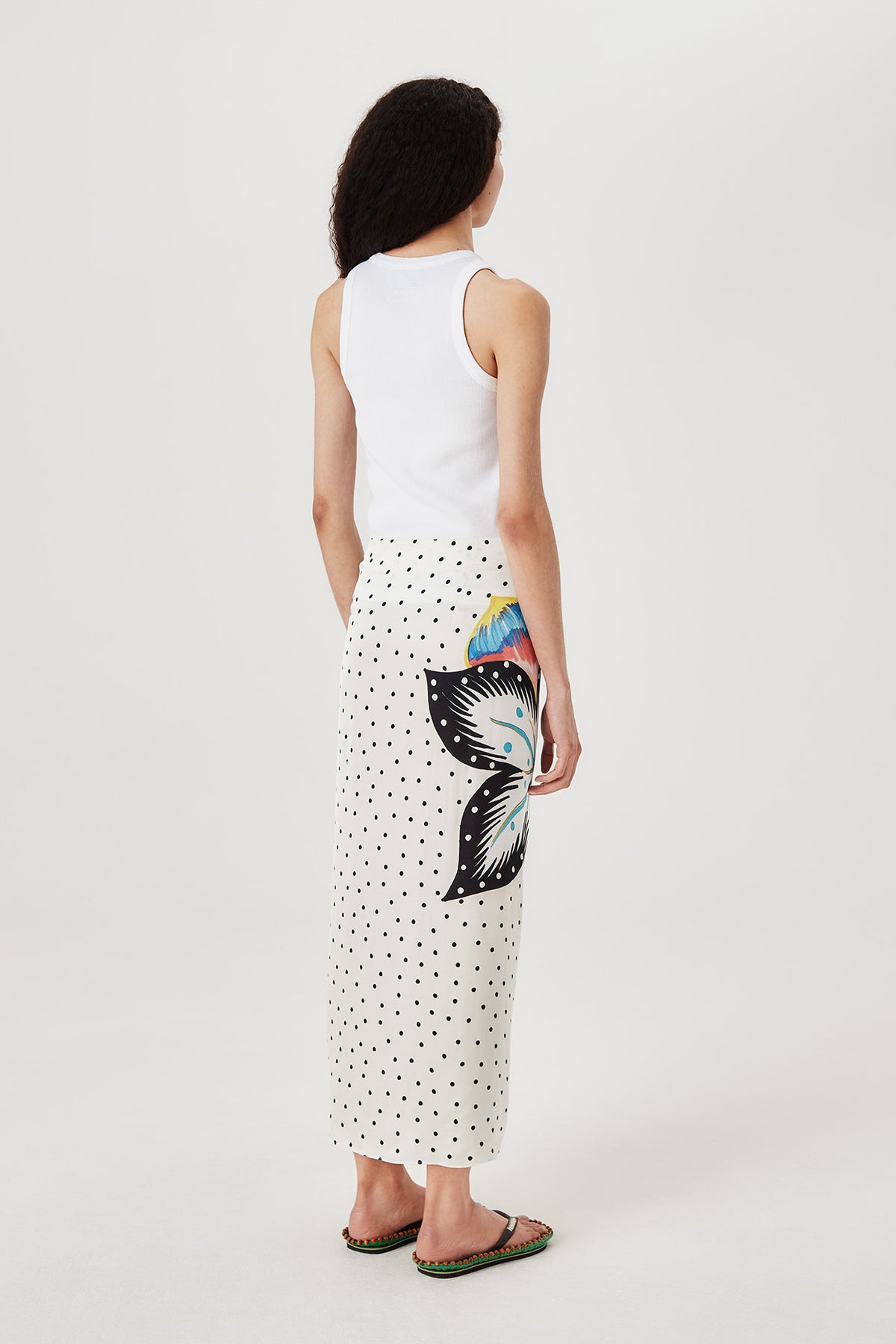 Wrap tie skirt