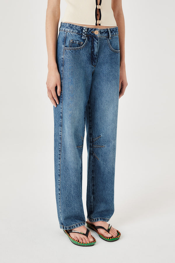 Balloon cut denim