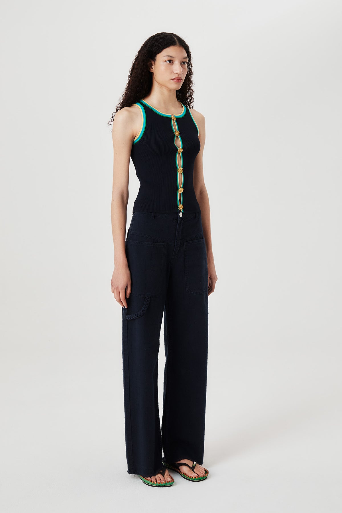 Textured denim