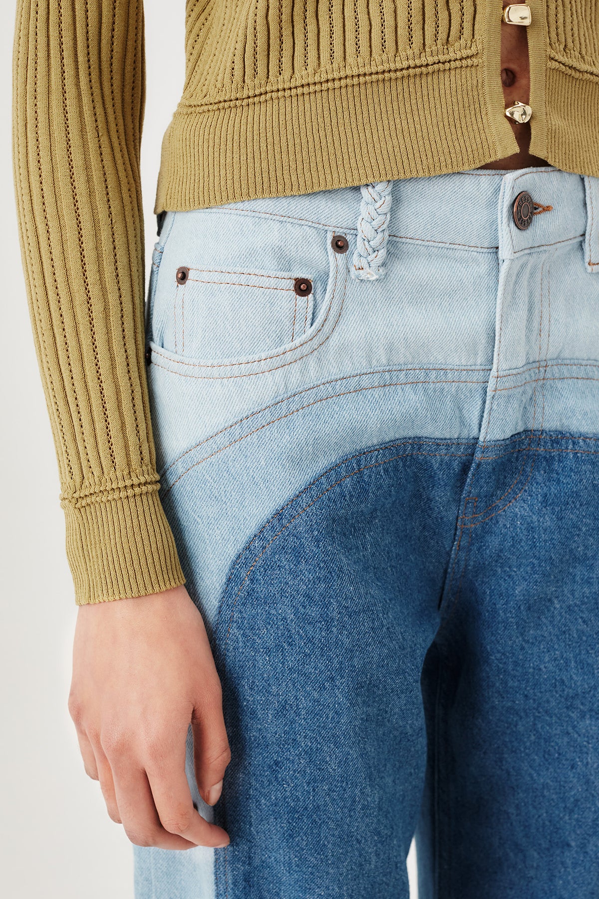 Denim tricolore