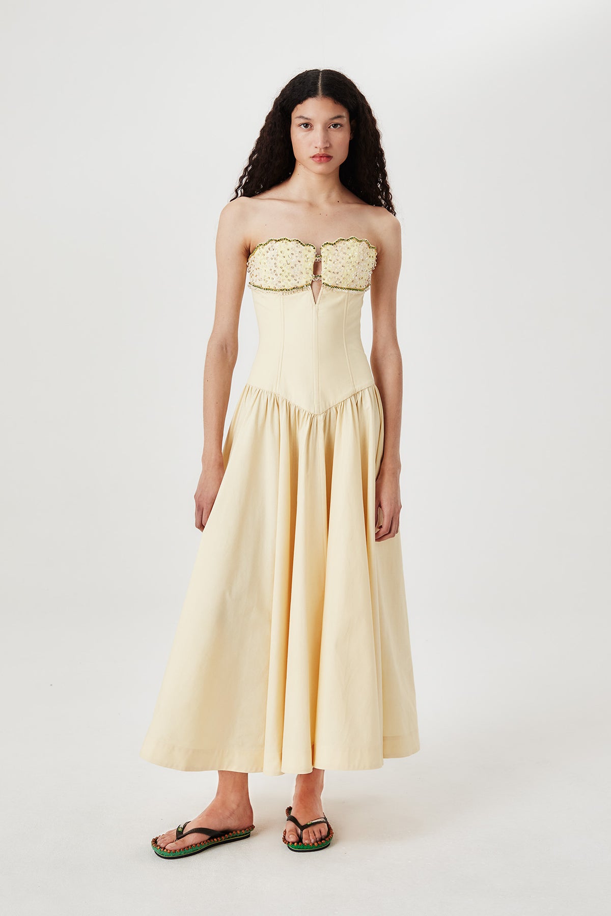 Robe longue bustier