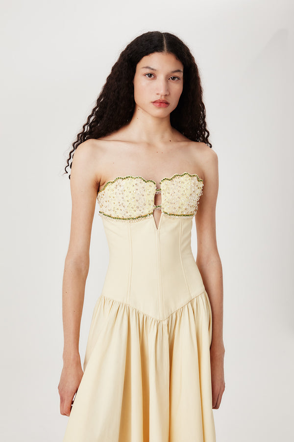Robe longue bustier