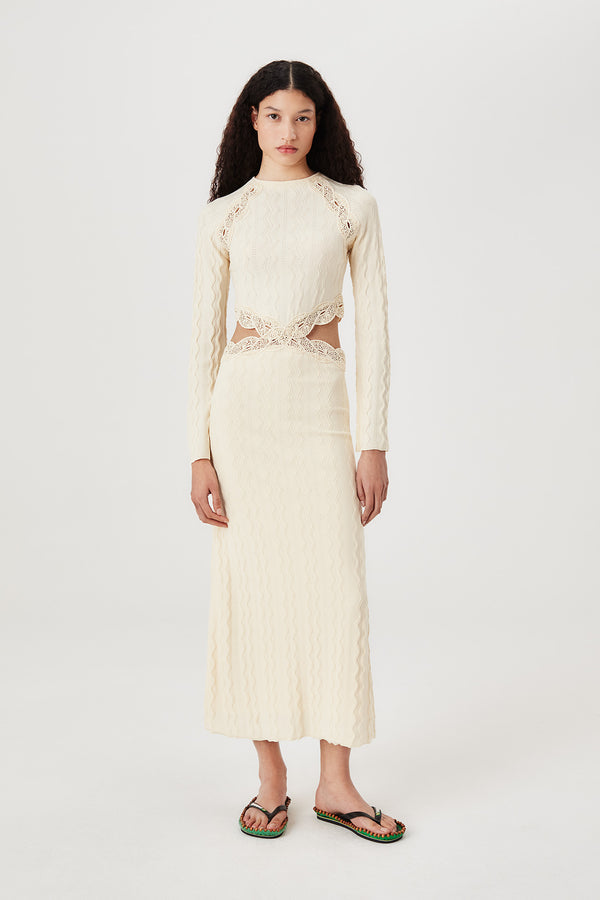 Crochet ribbon dress