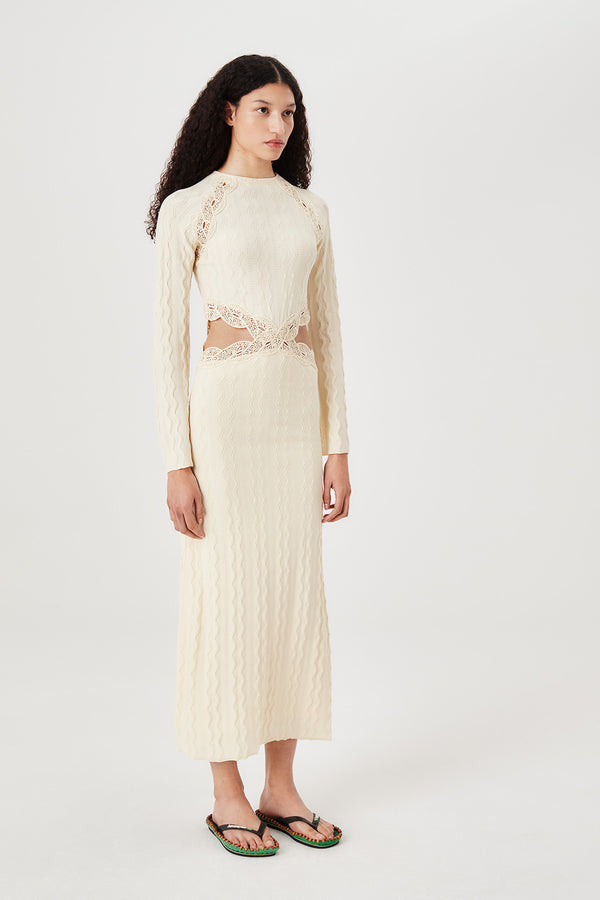 Crochet ribbon dress