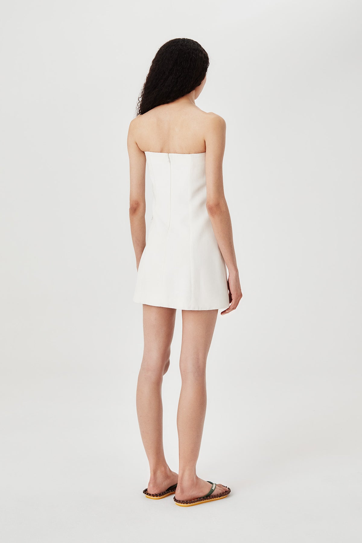 Robe bustier palmier
