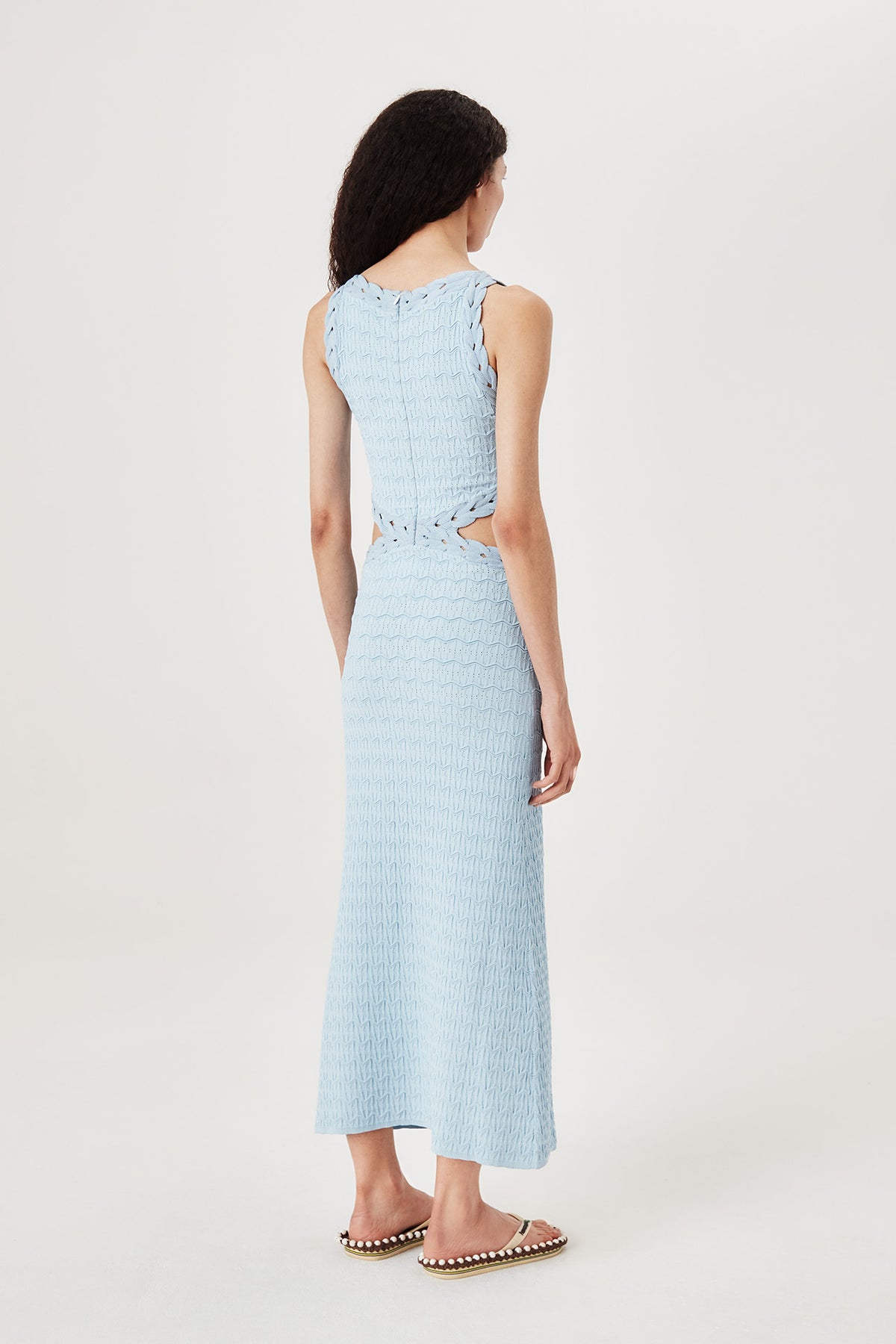 Robe longue à étoile dorée