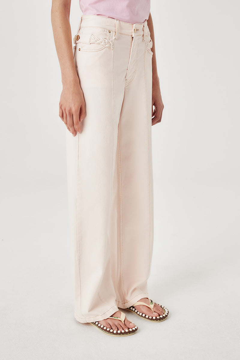 Denim avec couture milieu jambe