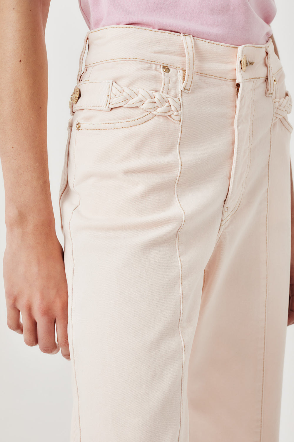 Denim avec couture milieu jambe