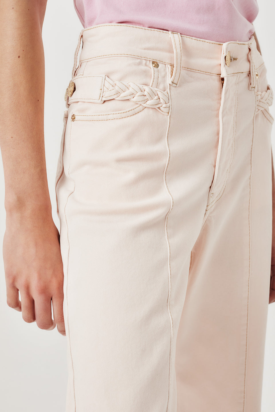 Denim avec couture milieu jambe