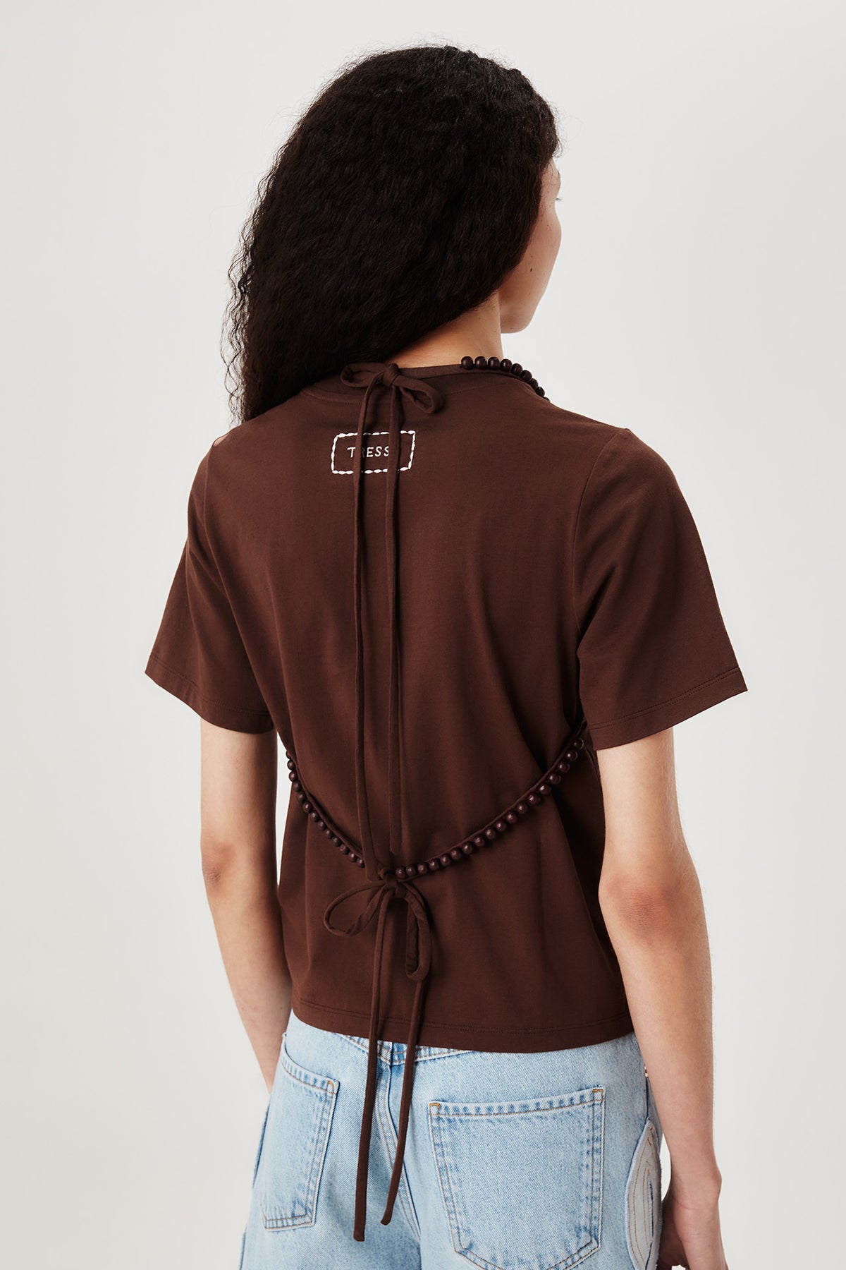 T-shirt à perles