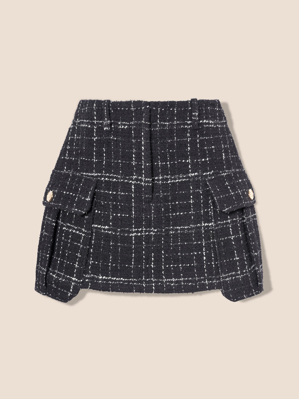 Short tweed skirt