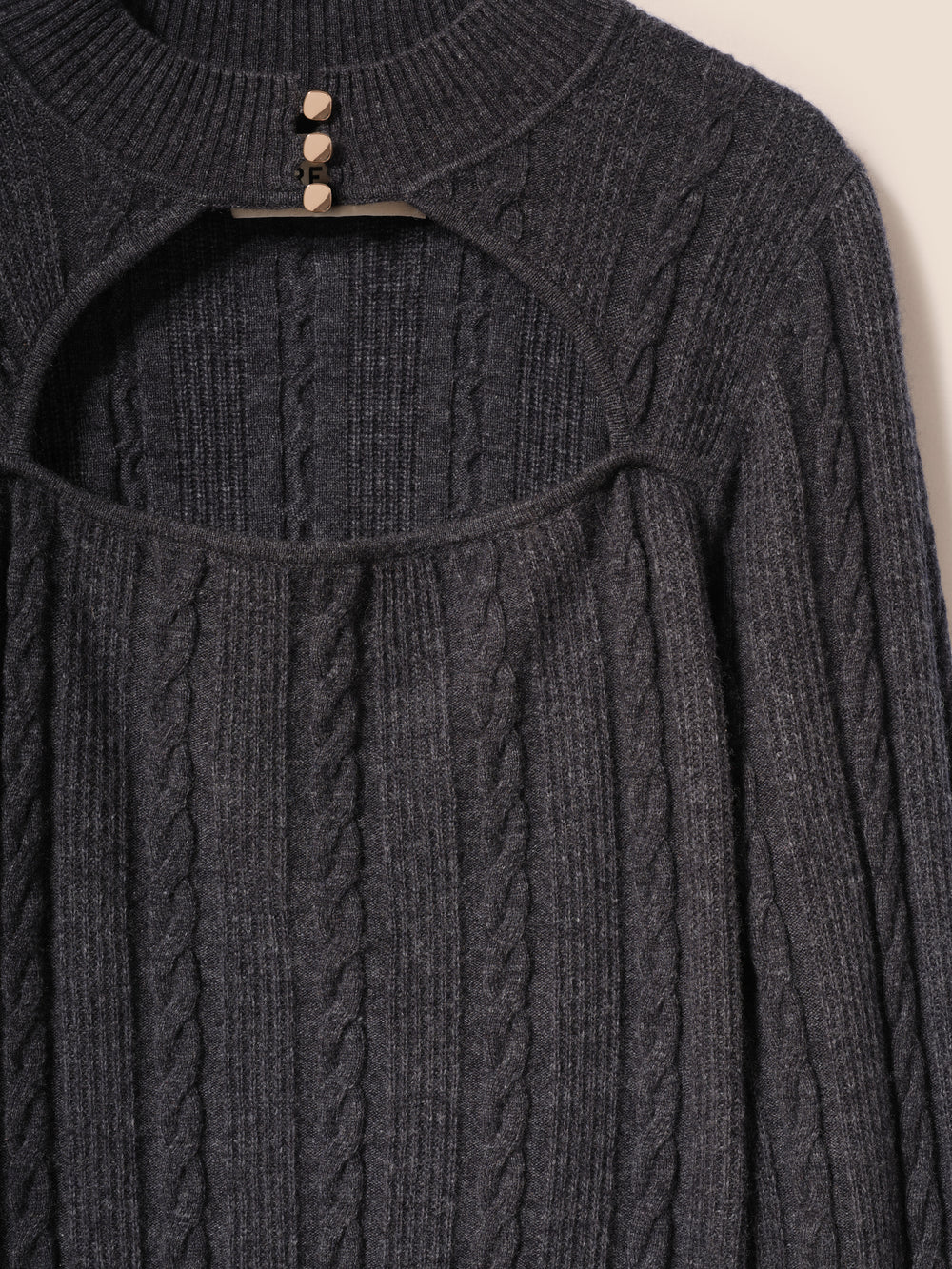 Woolen openwork sweater