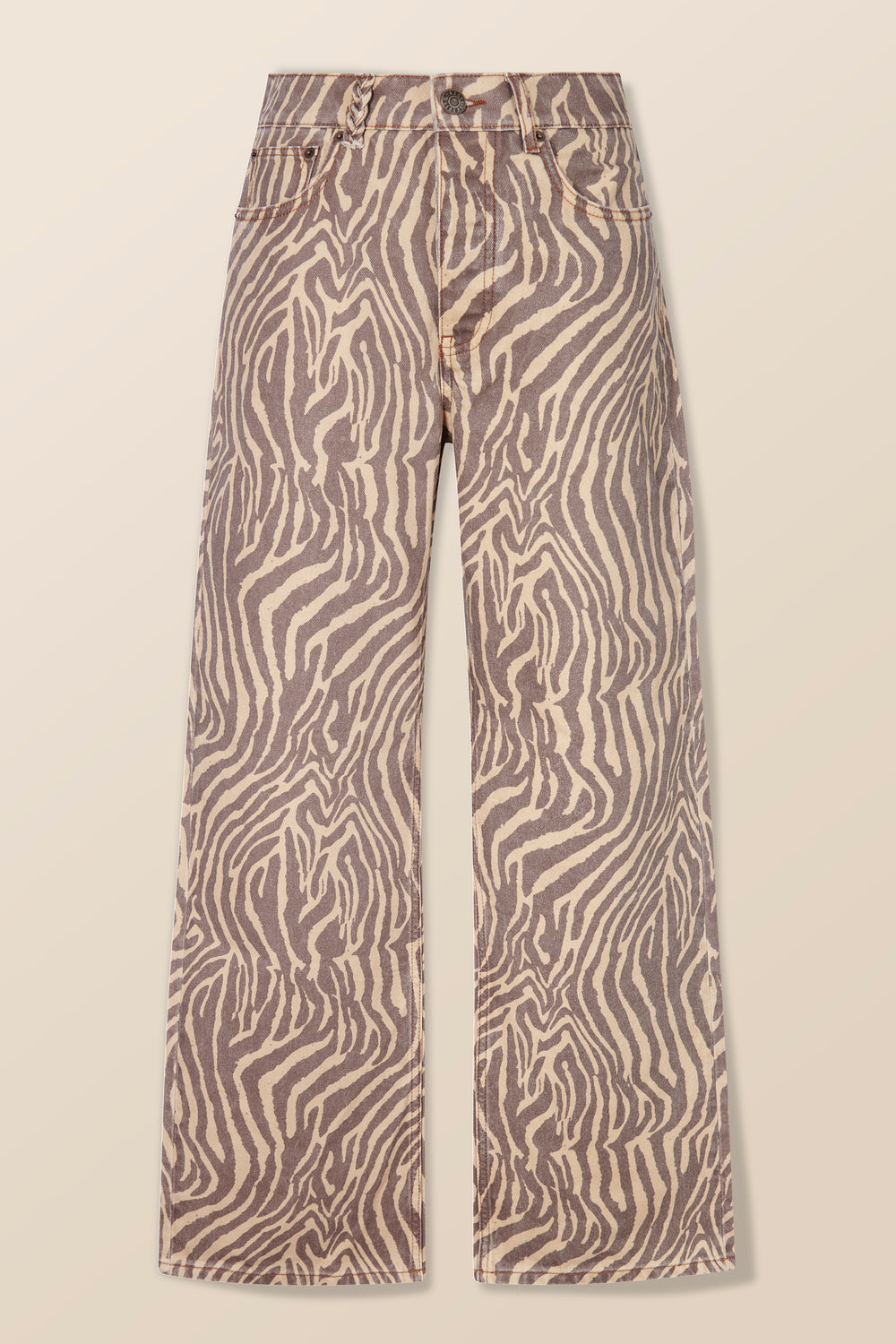 Pantalon à motif zèbre