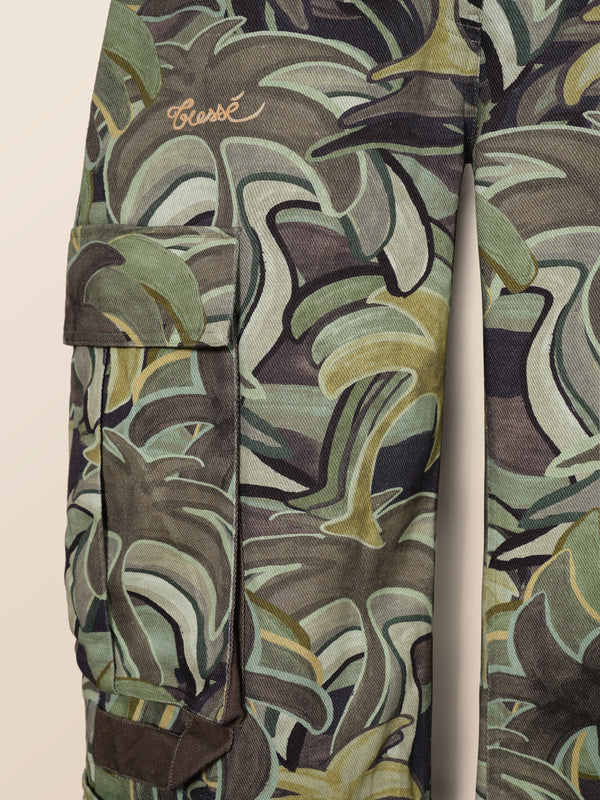 Palm tree pattern pants