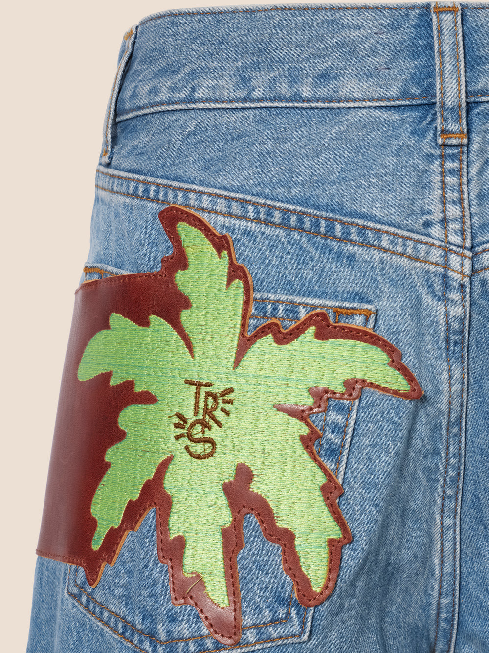 Palm jacron denim