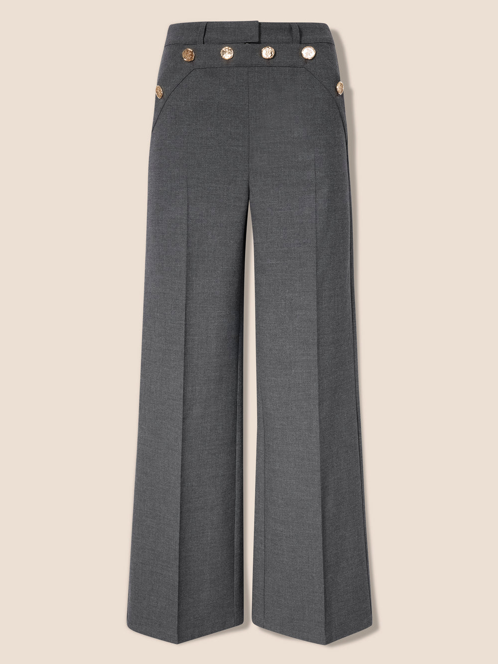 Buttoned flap pants