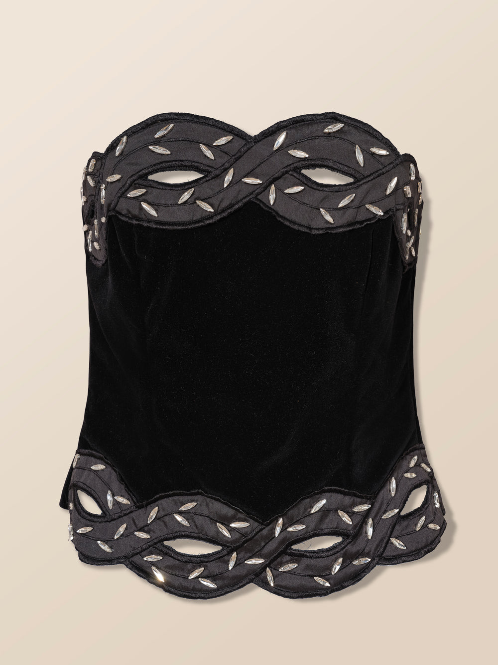 Bustier en velours