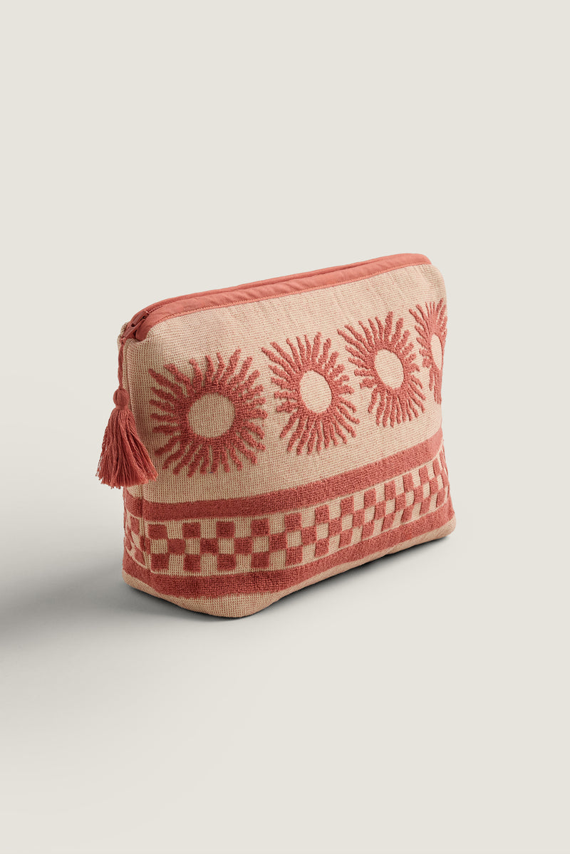 Terry beach pouch