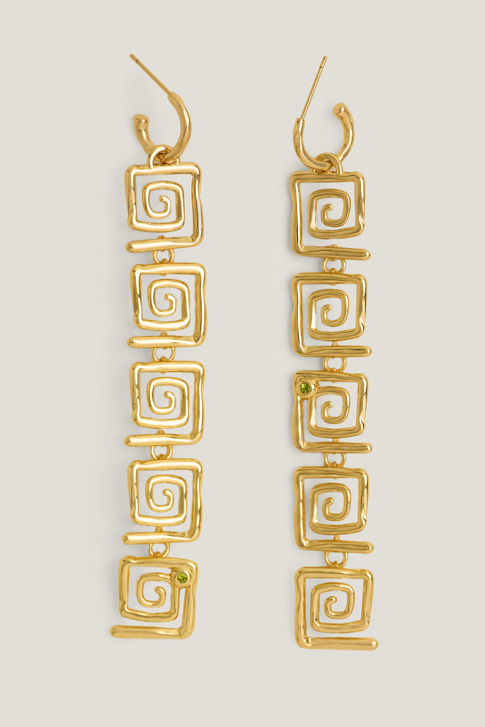 Boucles d'oreilles pendantes détail strass