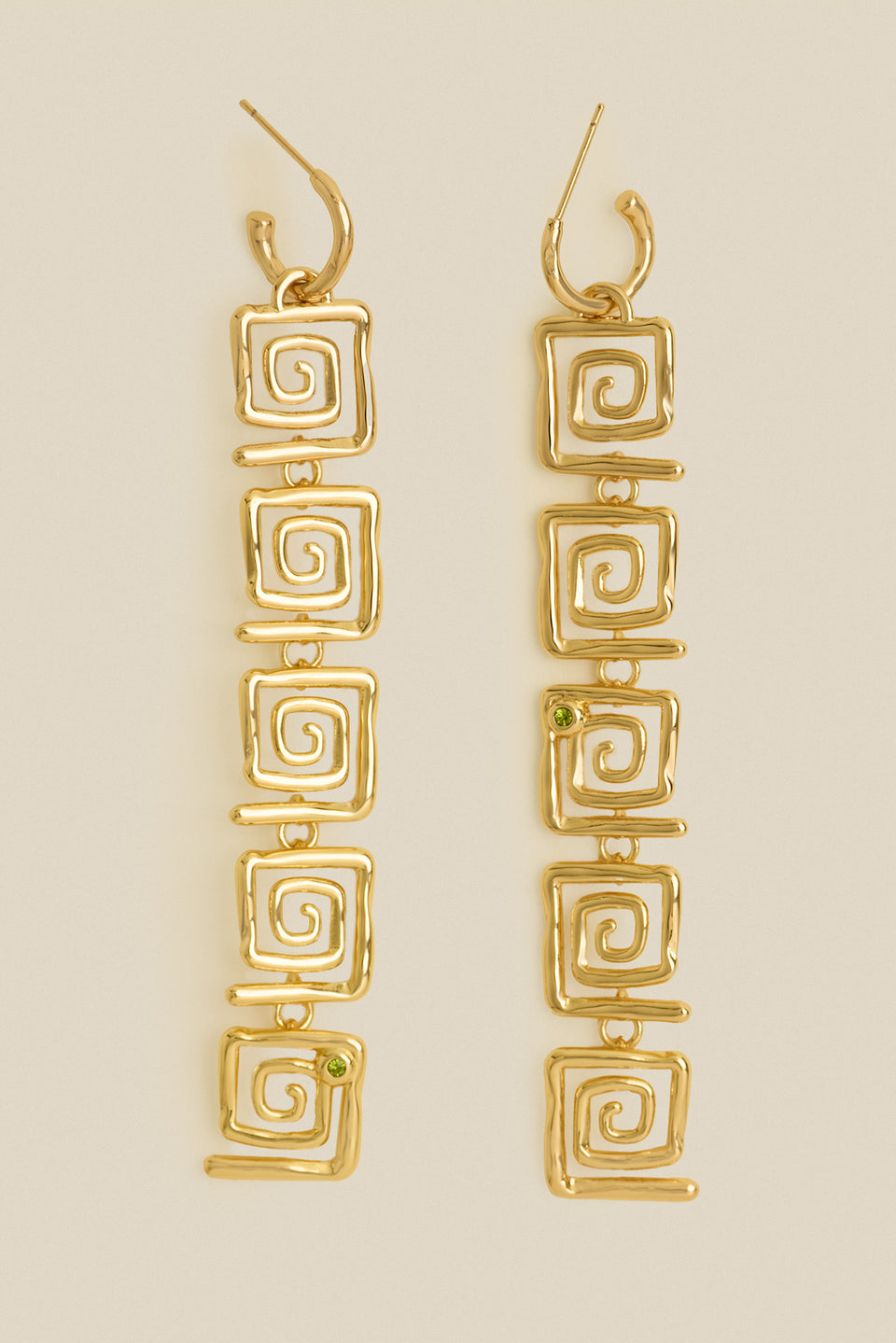 Boucles d'oreilles pendantes détail strass