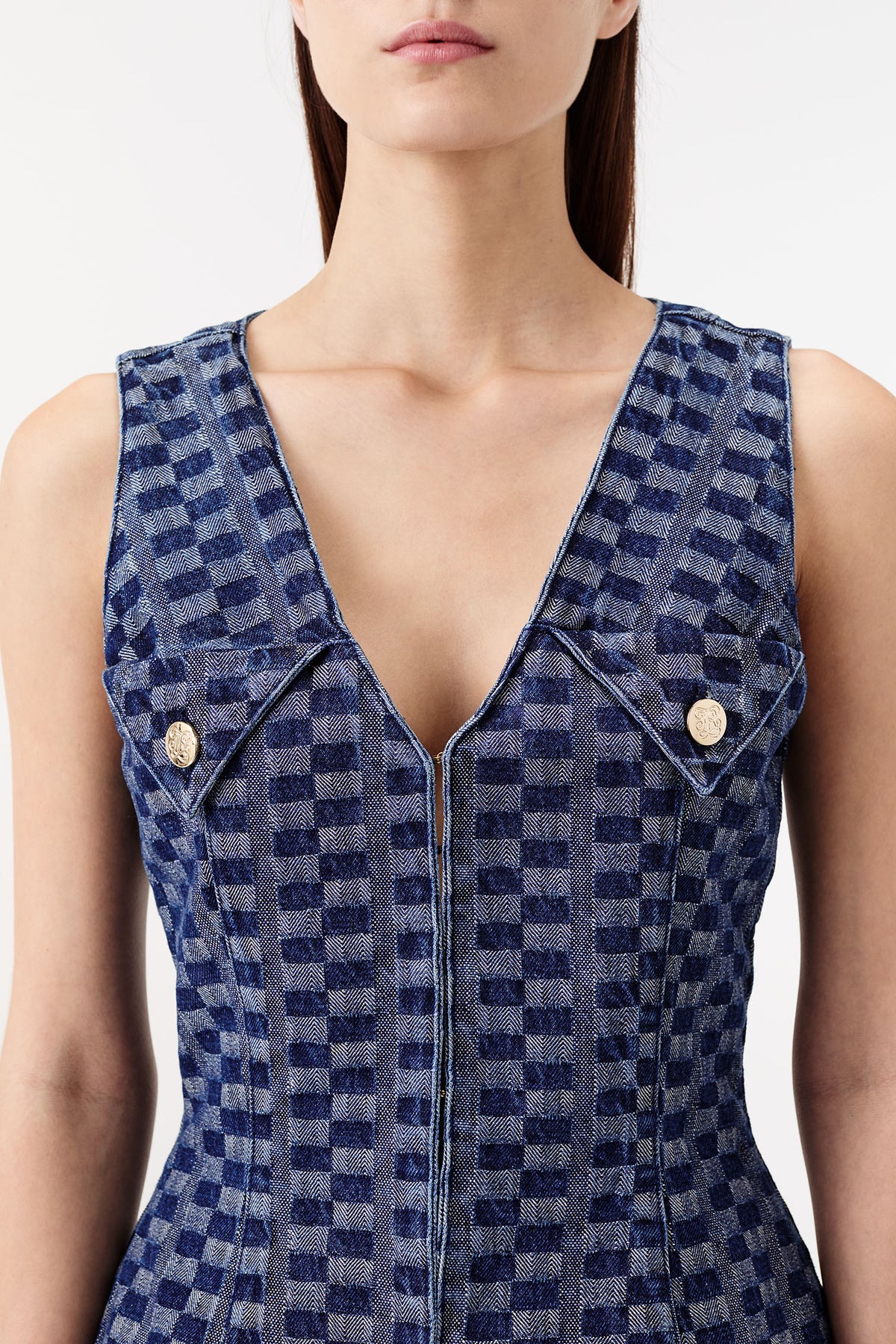 Chaqueta de traje de denim tejido