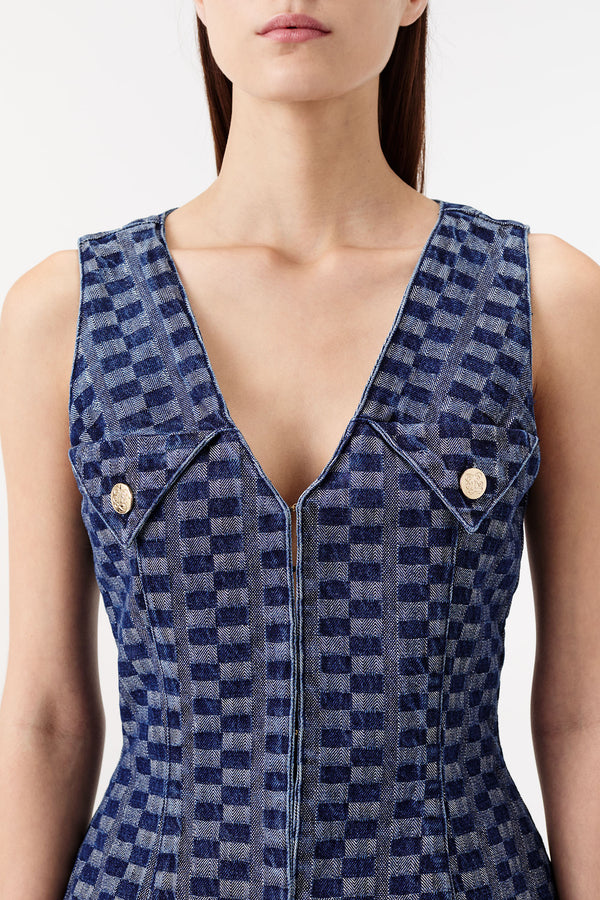 Woven denim jacket