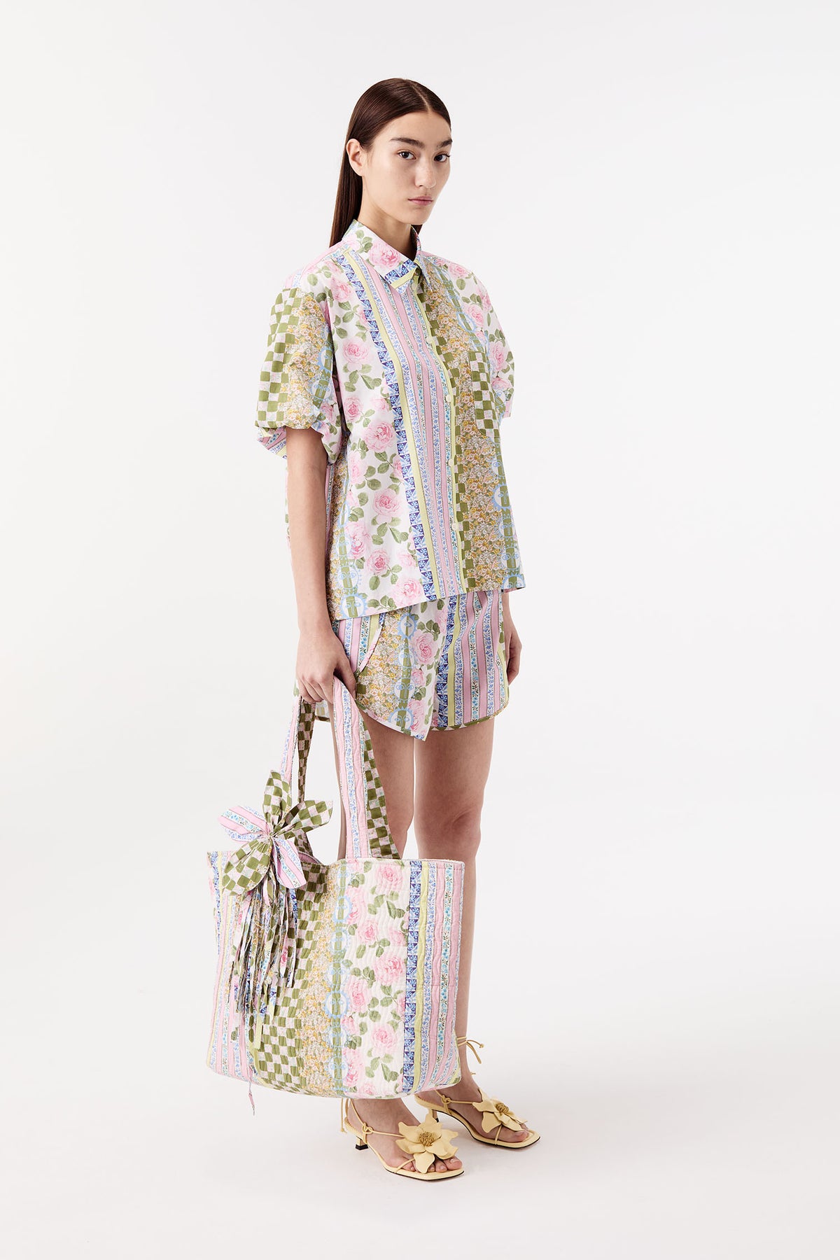 Camisa de popelina Liberty con mangas abullonadas