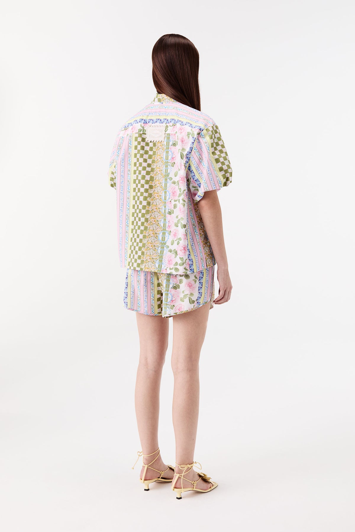 Camisa de popelina Liberty con mangas abullonadas