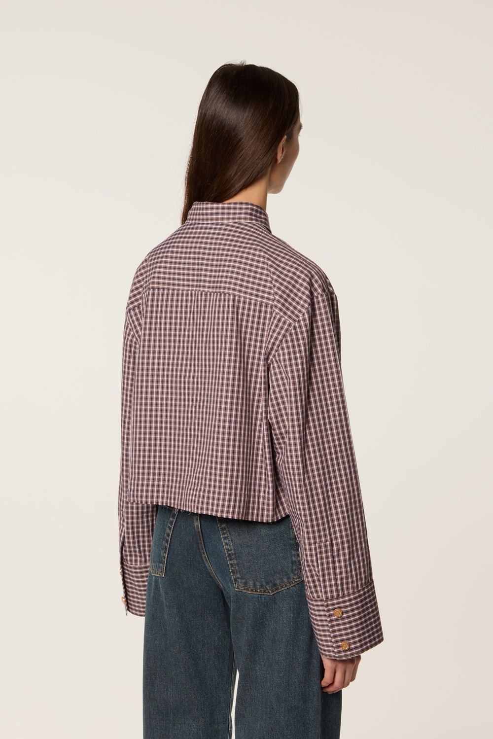Chemise à poche en nubuck