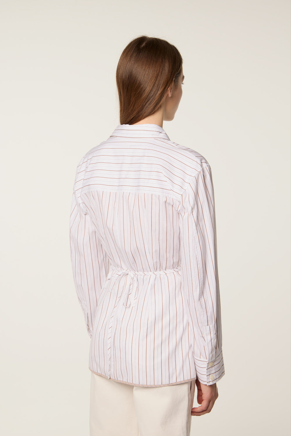 Blouse with flower belt