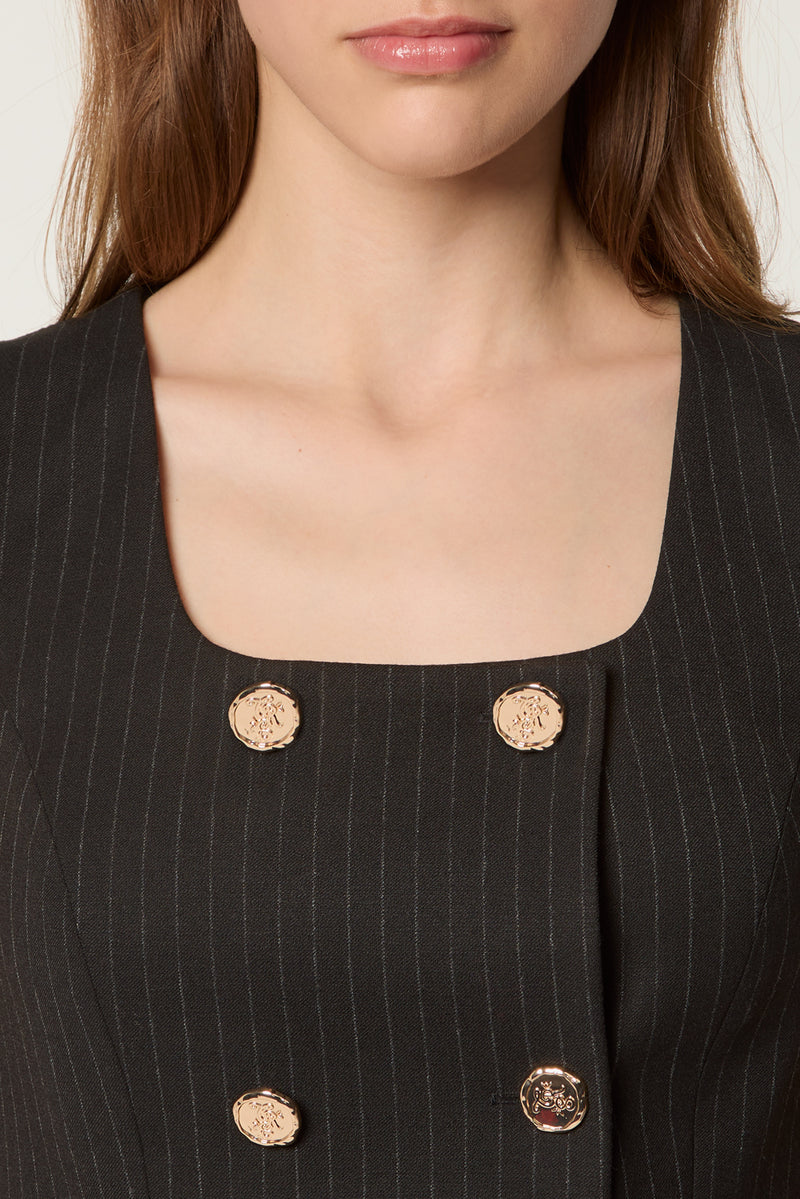 Pinstriped jacket