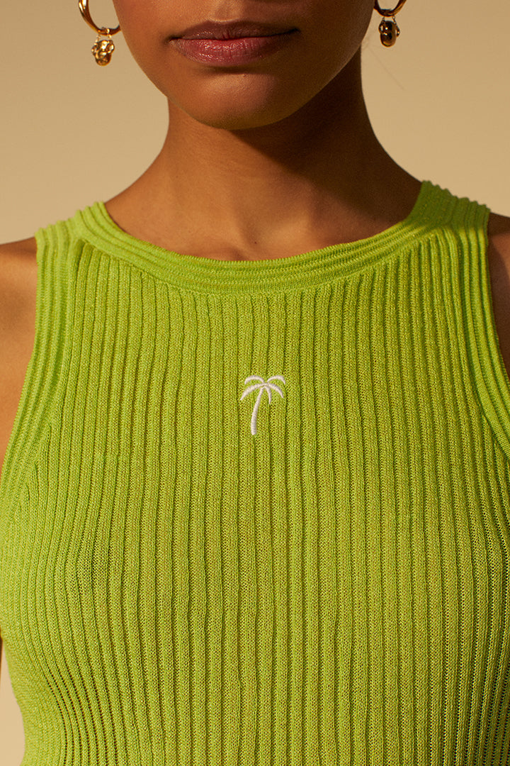 Ribbed knit tank top