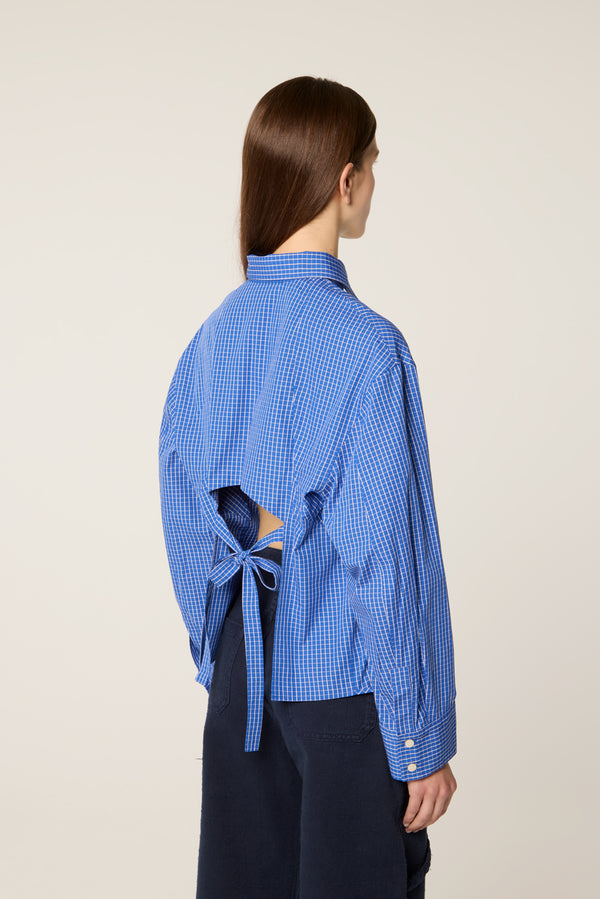 Backless shirt
