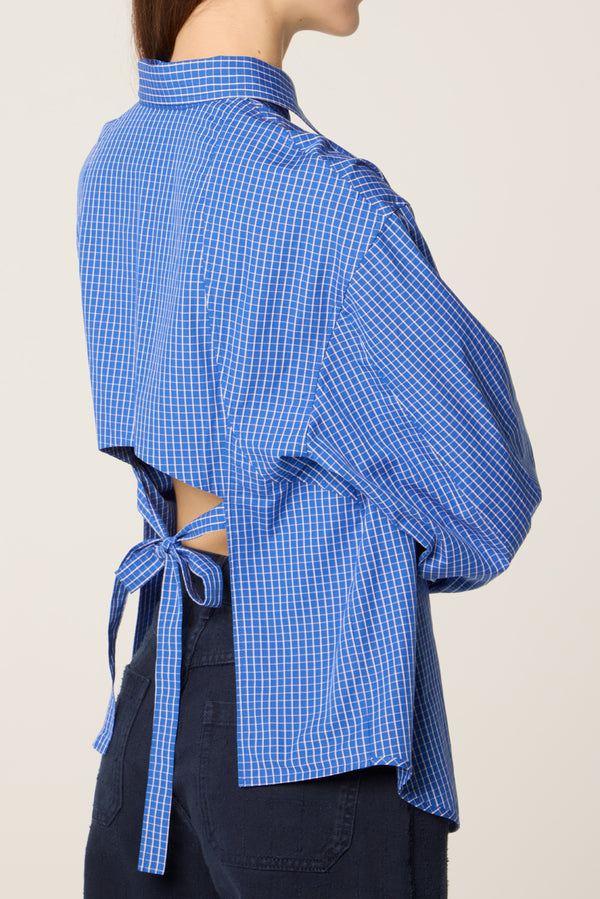 Backless shirt